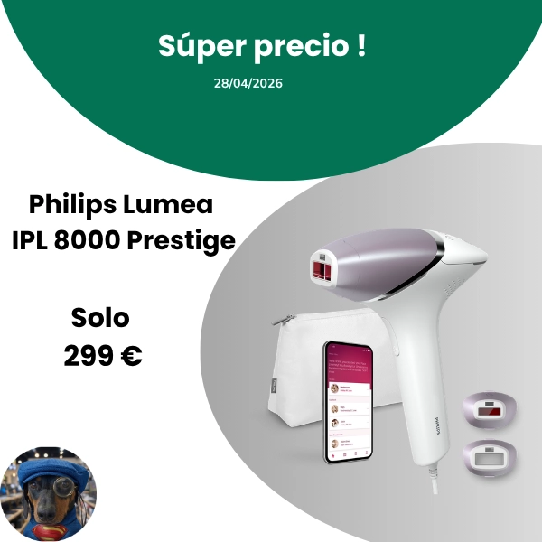 Imagen de la Philips Lumea IPL 8000 Prestige a un súper precio, solo 299 €