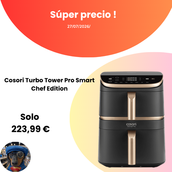 Cosori Turbo Tower Pro Smart Chef Edition: análisis, características y oferta por solo 233.99 €